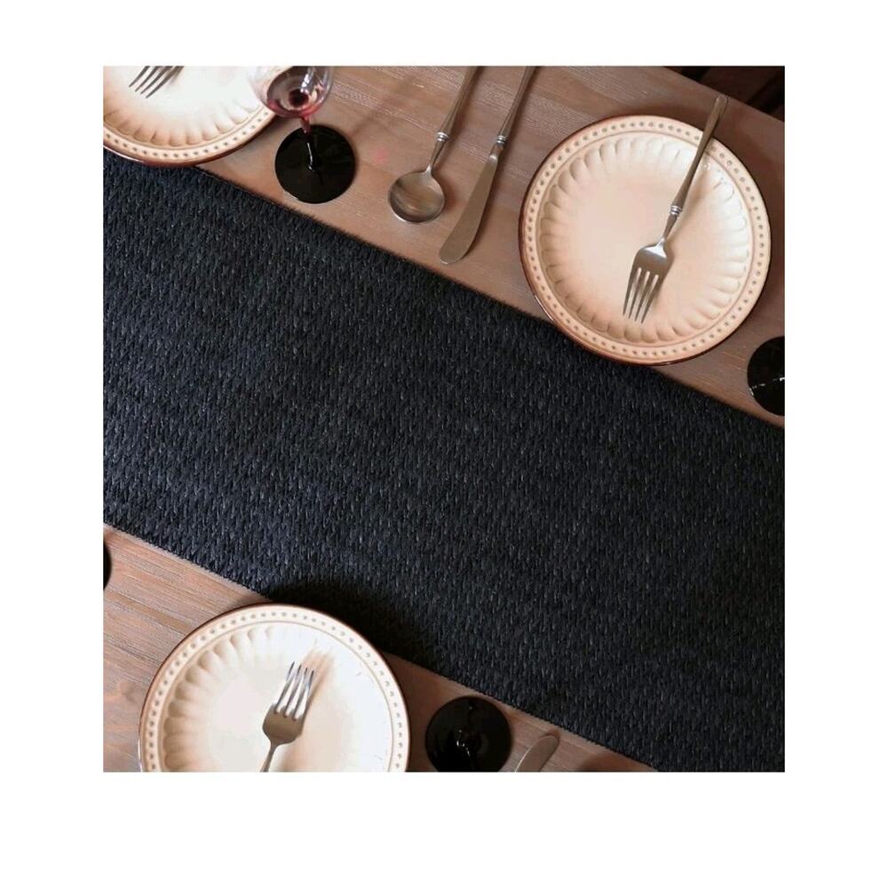 AHHFSMEI Natural Paper Braided Tablerunner 90 Inches Long for Dining Tables... - Picture 4 of 6